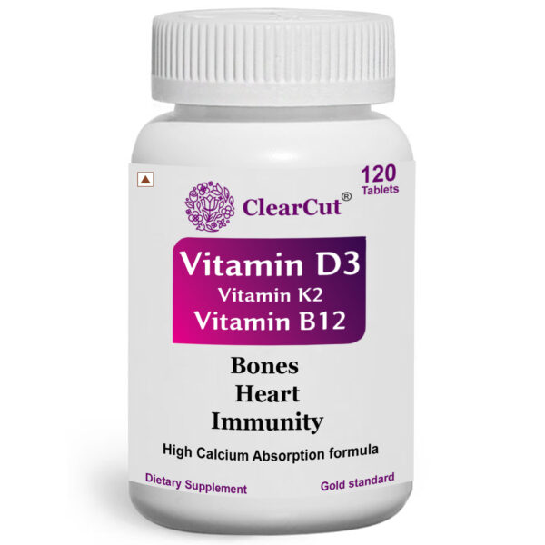 clearcut vitamin D3 K2 B12 tablet