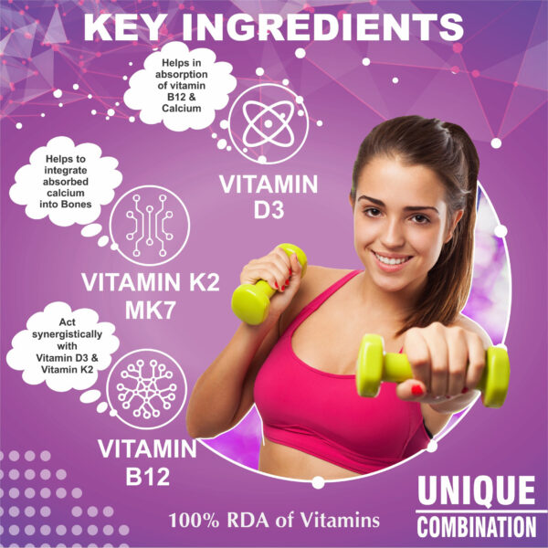 clearcut vitamin D3 k2 b12 tablet